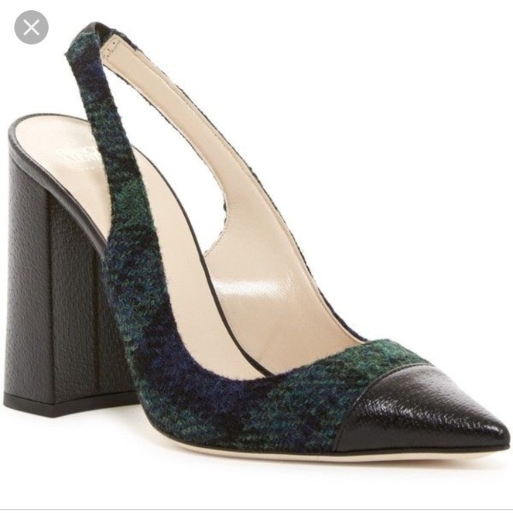 Frances Valentine Sandy slingback pumps